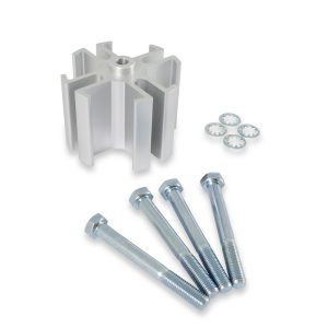 Mr. Gasket Cooling Fan Spacer, 2 Inch Thick, Natural, Aluminum, With Spacer/ Washers/ Bolts – 2393