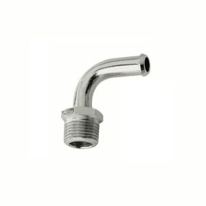 Mr. Gasket Carburetor Fuel Inlet Fitting, Fits 3/8 Inch Diameter Hose, Chrome Plated Steel, Single – 2970G