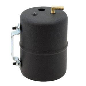 Mr. Gasket Vacuum Canister, Black Painted, Steel – 3701