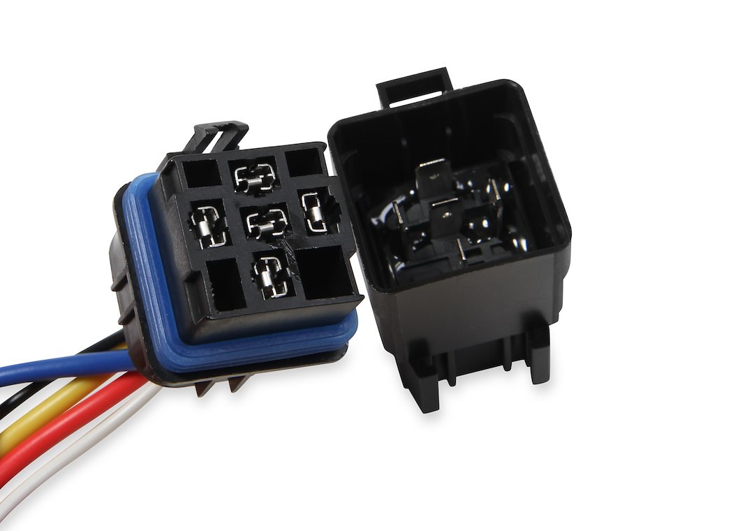 Mr. Gasket Fuel Pump Relay, 30 Amp Continuous/ 40 Amp Momentary, 12 Volts, Spade Terminal, Weatherproof – 40100G
