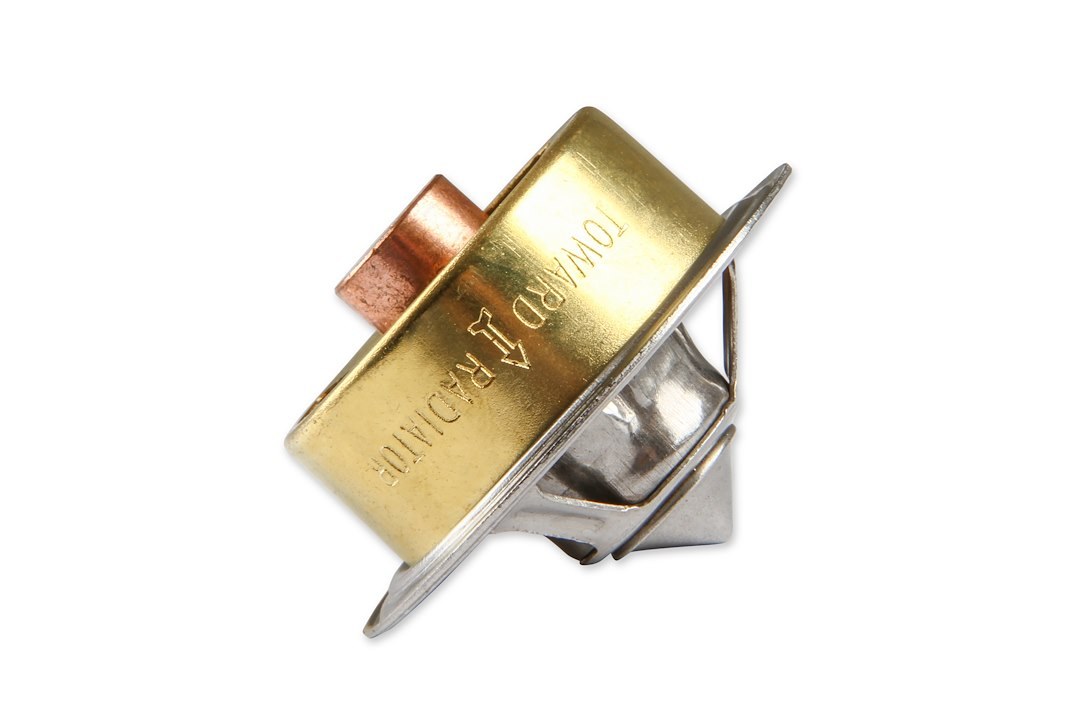 Mr. Gasket Thermostat, 180 Degree Temperature Rating, Copper/ Brass, Without Gasket – 4364
