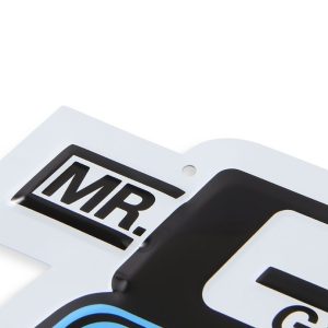 Mr. Gasket Sign, 13-1/2 Inch X 11 Inch, Mr. Gasket Corky, Blue/ Red/ Black, Metal – 4C