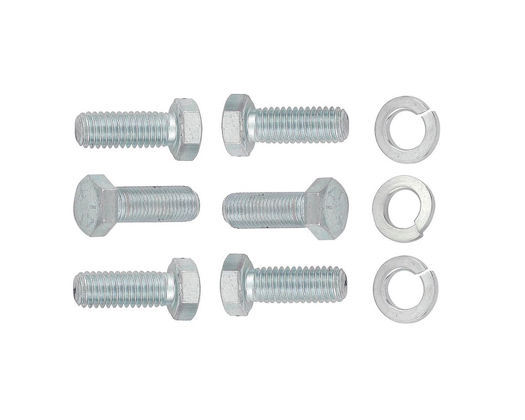 Mr. Gasket Crankshaft Pulley Bolt, For Use with Chevy Small Block and Big Block Engines, With 6 Bolts/ Washers – 5322G