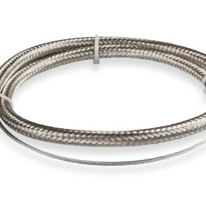 Mr. Gasket Throttle Cable, Universal, Braided Stainless Steel, 36 Inch Length, With Hardware – 5657