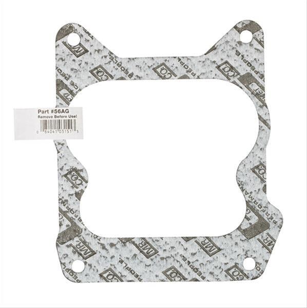 Mr. Gasket Carburetor Mounting Gasket, For Use with 4 Barrel Quadrajet/ Rochester Carburetors/ Open Design, Single – 56AG