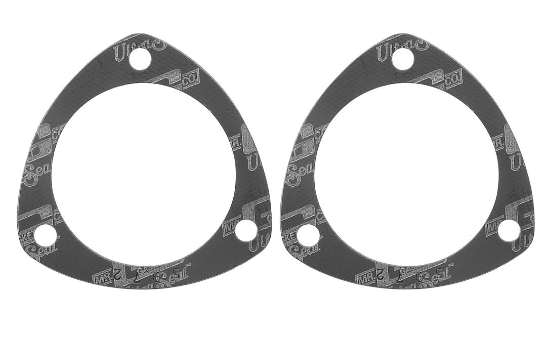 Mr. Gasket Exhaust Header Collector Gasket, Ultra Seal, 3-1/2 Inch Diameter, Triangle, 4-7/16 Inch Bolt Circle, 3/8 Inch Bolt Hole Size – 5972