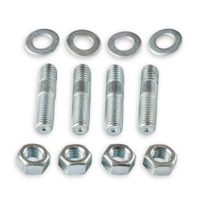 Mr. Gasket Carburetor Stud Kit, 5/16 Inch Diameter, 1-1/2 Inch Overall Length, Zinc Plated, Set of 4 Studs/ Nuts/ Washers – 60