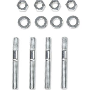 Mr. Gasket Carburetor Spacer, For Use with Standard Bolt Patterns for Holley and Carter, 1 Inch Ported Center, 1 Inch Thick, Natural, Aluminum – 6006