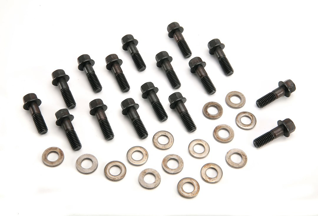 Mr. Gasket Intake Manifold Bolt, For Use with Chevy 396-454, Hex Style Head Type, 3/8 Inch – 16 Thread Size, Black Oxide, Steel – 6081MRG