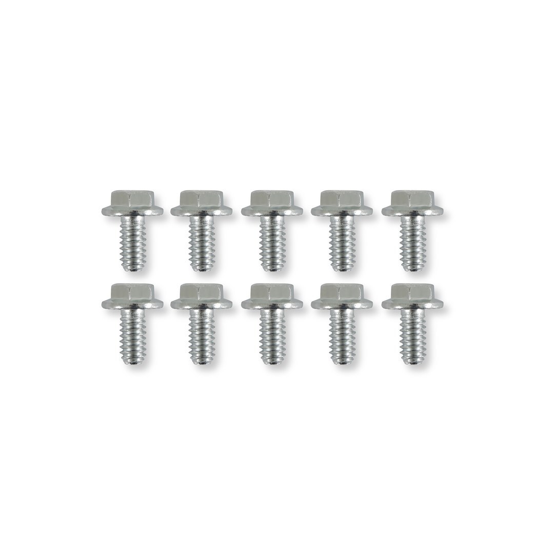 Mr. Gasket Timing Cover Bolt, For Use with Chevy Small Block and Big Block Engines, Hex Style Head Type, Zinc Plated, Steel – 6090MRG
