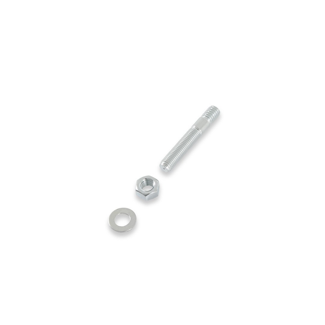 Mr. Gasket Carburetor Stud Kit, 5/16 Inch Diameter, 2 Inch Overall Length, Zinc Plated, Set of 4 Studs/ Nuts/ Washers – 61