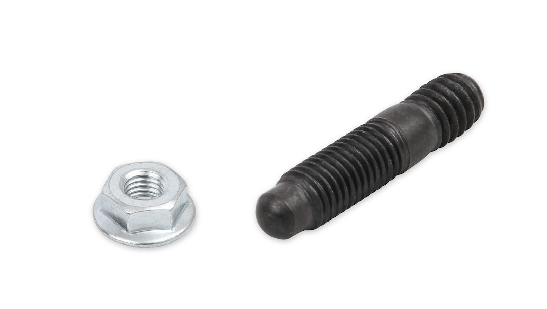 Mr. Gasket Valve Cover Stud, 1/4 Inch – 20 Thread Size, Hex Style Head Type, Black Oxide/ Zinc Plated, Steel, Set of 8 – 6324