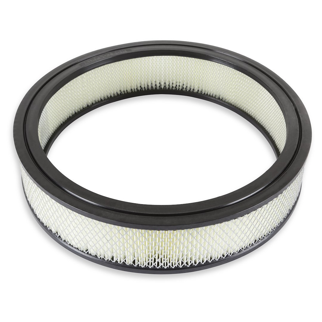 Mr. Gasket Air Filter, White, Paper Element, Round, 14 Inch Outside Diameter X 3 Inch Height – 6403
