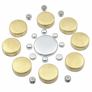 Mr. Gasket Expansion Plug, For Use with Chevy Small Block, Brass – 6481