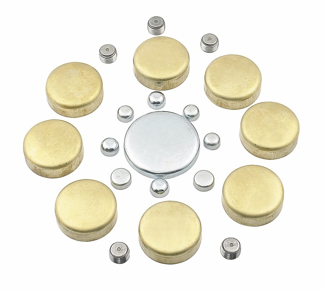 Mr. Gasket Expansion Plug, For Use with Chevy Small Block, Brass – 6481