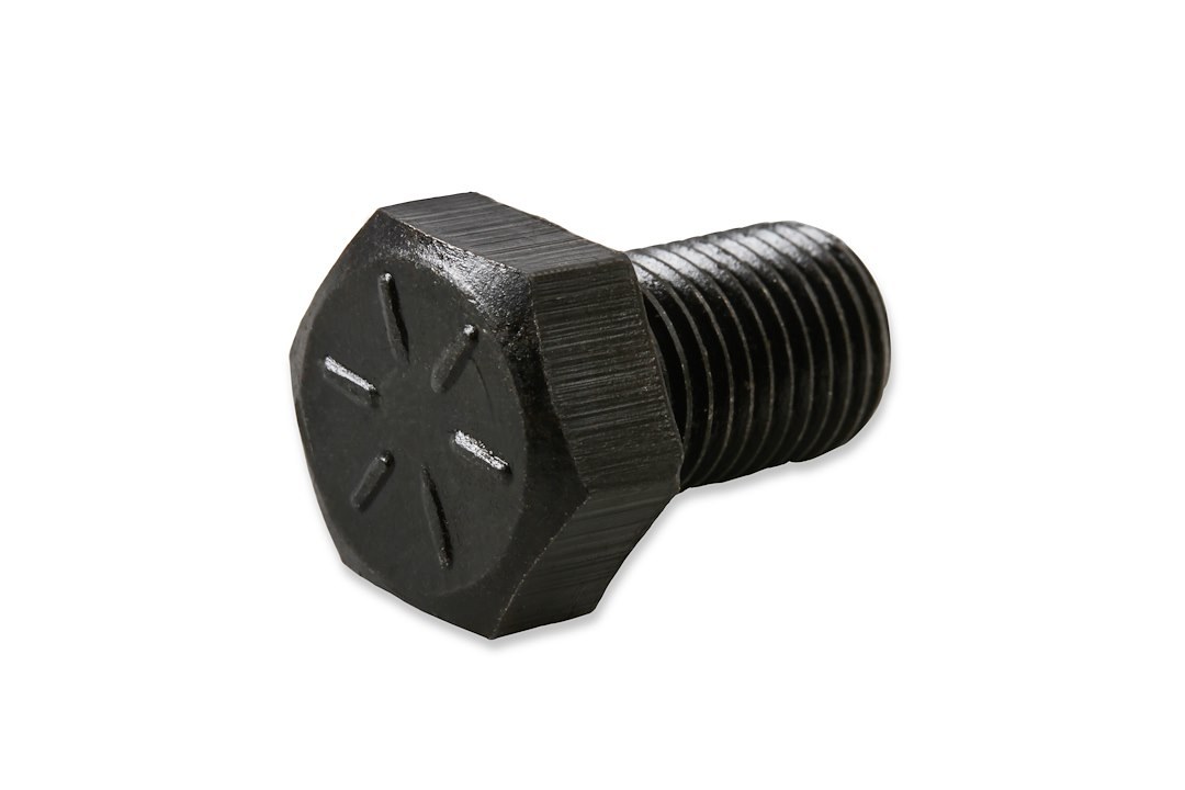 Mr. Gasket Torque Converter Bolt, For Use with Chevy/ TH350/ Powerglide, 0.625 Inch Under Head Length, 3/8 Inch – 24 Thread Size – 6716