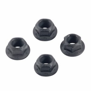 Mr. Gasket Torque Converter Bolt, For Use with Ford, 3/8 Inch – 24 Thread Size, With Lock Washers, Set of 4 – 6717