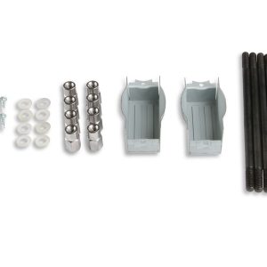 Mr. Gasket Valve Cover, For Use with Chevy Small Block, Center Bolt, Without Breather Holes, With Baffle, Polished, Cast Aluminum, Set of 2 – 6856G
