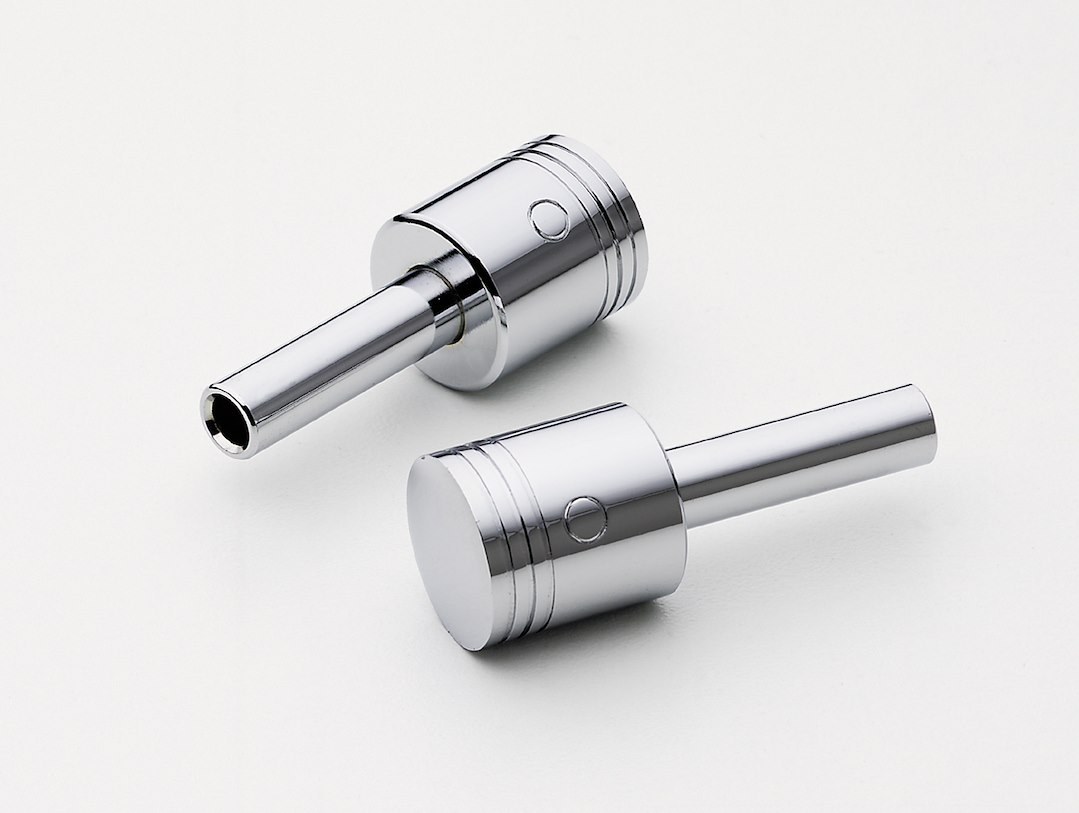 Mr. Gasket Door Lock Knob, Piston Style, Silver, Plastic, Set of 2 – 6885G