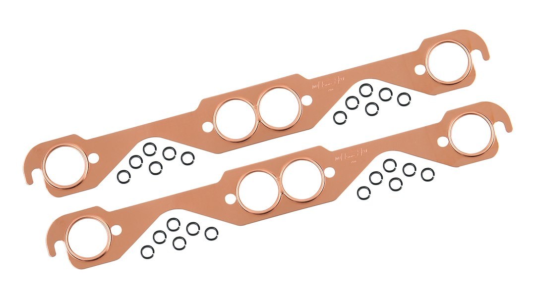 Mr. Gasket Exhaust Header Gasket, Copper, Set of 2, 1.50 Inch Round Port – 7150MRG