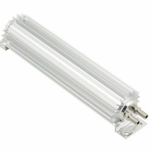 Mr. Gasket Fluid Cooler, Oil Cooler, Transmission Cooler, 12 Inch Width X 4 Inch Height X 4 Inch Depth, Hose Barb, 3/8 Inch Inlet – 7365G