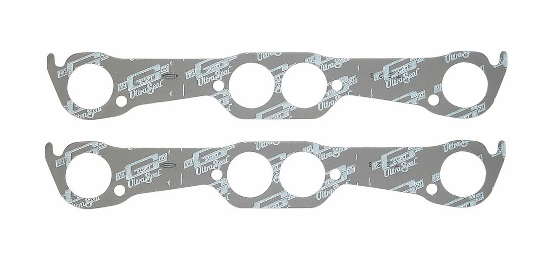 Mr. Gasket Exhaust Header Gasket, Steel Core Laminate, Set of 2, 1.88 Inch Port Size – 7523MRG
