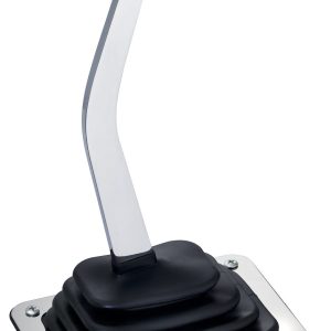 Mr. Gasket Auto Trans Shifter, For Use with GM Cars and Trucks, Floor Shifter, Knob Style, 3-4 Speed, Chrome Plated Steel Stick with Black Knob – 7668
