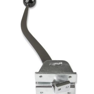 Mr. Gasket Auto Trans Shifter, For Use with GM Cars and Trucks, Floor Shifter, Knob Style, 3-4 Speed, Chrome Plated Steel Stick with Black Knob – 7668