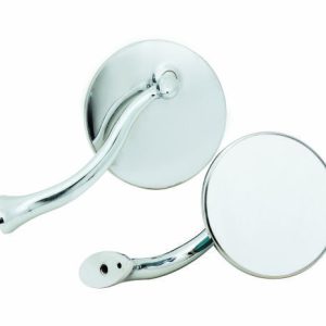 Mr. Gasket Exterior Mirror, Set of 2, Polished Stainless Steel, Without Heated Mirrors, Without Turn Signal Indicators – 8218GMRG