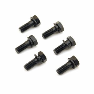 Mr. Gasket Clutch Pressure Plate Bolt, For Use with GM/ Chrysler/ Amc, 3/8 Inch – 16 Thread Size, Hex Style Head Type, Set of 6 – 910