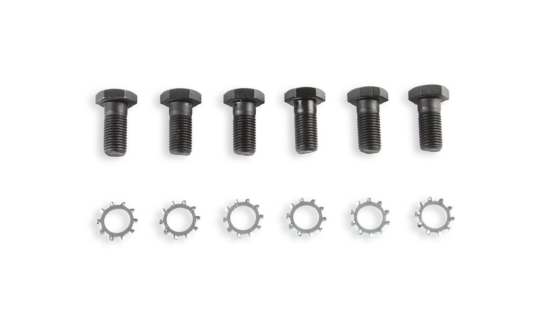 Mr. Gasket Clutch Flywheel Bolt, For Use with Chevy, 7/16 Inch – 20 Thread Size, Hex Style Head Type, Black Oxide, Steel – 912