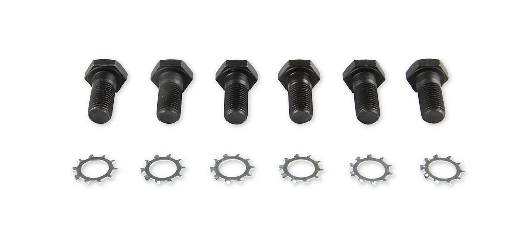 Mr. Gasket Clutch Flywheel Bolt, For Use with Chevy, 7/16 Inch – 20 Thread Size, Hex Style Head Type, Black Oxide, Steel – 912