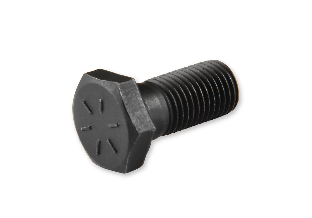 Mr. Gasket Clutch Flywheel Bolt, For Use with Chevy, 7/16 Inch – 20 Thread Size, Hex Style Head Type, Black Oxide, Steel – 912