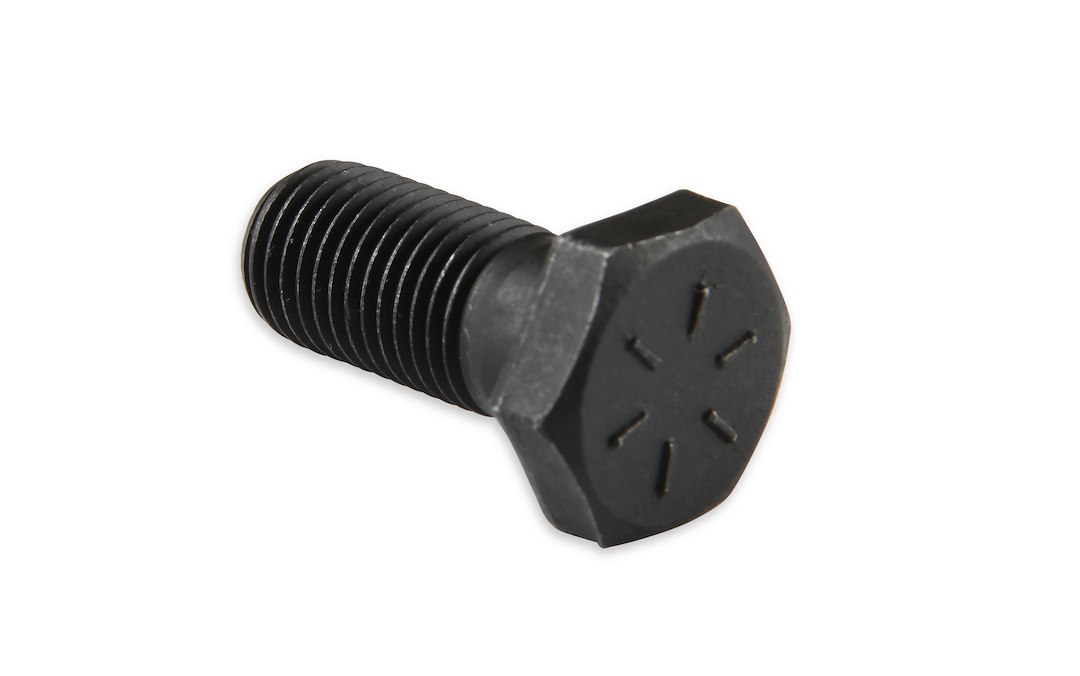 Mr. Gasket Clutch Flywheel Bolt, For Use with Chevy, 7/16 Inch – 20 Thread Size, Hex Style Head Type, Black Oxide, Steel – 912