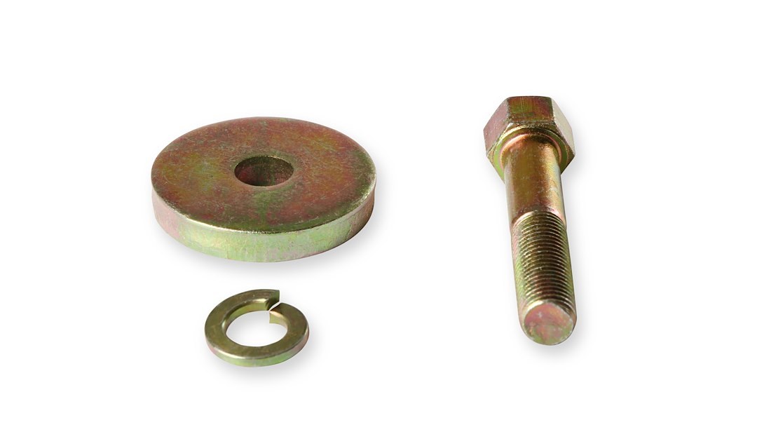 Mr. Gasket Harmonic Balancer Bolt, For Use with Chevy 283-400, 7/16 Inch – 20 Thread Size, 2-1/4 Inch Under Head Length, Zinc Finish – 945G