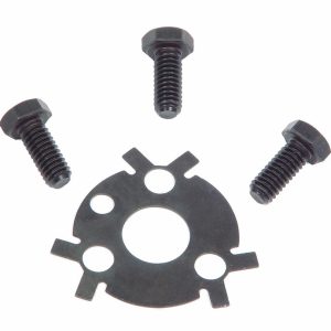 Mr. Gasket Camshaft Bolt Lock Plate, For Use with Chevrolet Small Block and Big Block Engines, With Bolts, Black Oxide Finish – 948G
