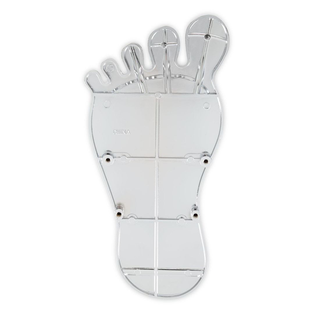 Mr. Gasket Accelerator Pedal Pad, Barefoot Style, Chrome and Painted Black Trim, Aluminum – 9645