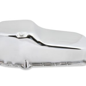 Mr. Gasket Oil Pan, For Use with 1955-1979 Chevy Small Block 283/ 350 Cubic Inch, 5 Quart Capacity, Without Windage Tray, Left Side Dipstick – 9781