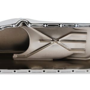 Mr. Gasket Oil Pan, For Use with 1955-1979 Chevy Small Block 283/ 350 Cubic Inch, 5 Quart Capacity, Without Windage Tray, Left Side Dipstick – 9781