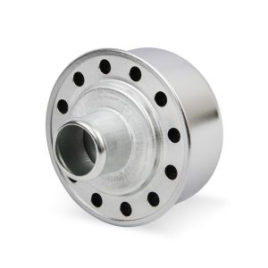 Mr. Gasket Crankcase Breather Cap, Round, 2-1/8 Inch Tall X 2-1/2 Inch Diameter, Push IN, Chrome, Without Grommet – 9810