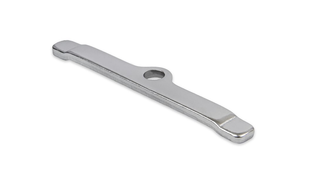 Mr. Gasket Valve Cover Hold Down Tab Set, Long Style, Chrome Plated, Steel, 1/4 Inch Diameter Holes, Set of 4 – 9817