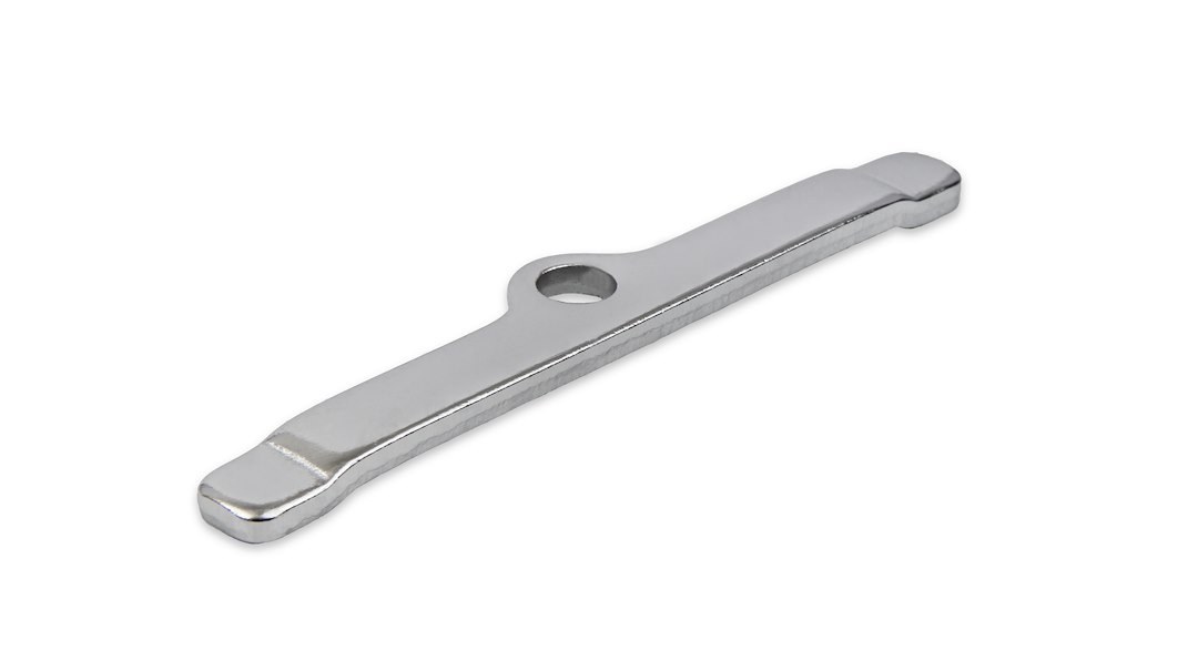 Mr. Gasket Valve Cover Hold Down Tab Set, Long Style, Chrome Plated, Steel, 1/4 Inch Diameter Holes, Set of 4 – 9817