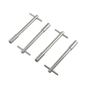 Mr. Gasket Valve Cover Bolt, 5 Inch Over All Length, 1/4 Inch – 20 Thread Size, 1 Inch Under Head Length, Extended T-Bar Head Type, Chrome – 9820