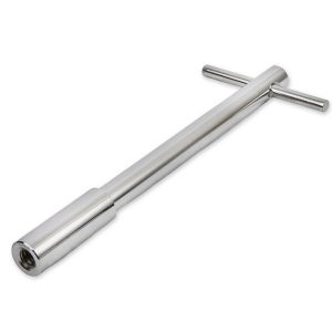 Mr. Gasket Valve Cover Bolt, 5 Inch Over All Length, 1/4 Inch – 20 Thread Size, 1 Inch Under Head Length, Extended T-Bar Head Type, Chrome – 9820