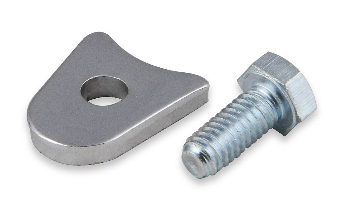 Mr. Gasket Distributor Clamp, For Use with All Fords, Chrome Plated, Silver, Steel – 9860