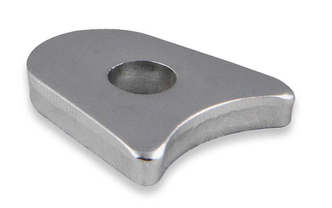 Mr. Gasket Distributor Clamp, For Use with All Fords, Chrome Plated, Silver, Steel – 9860