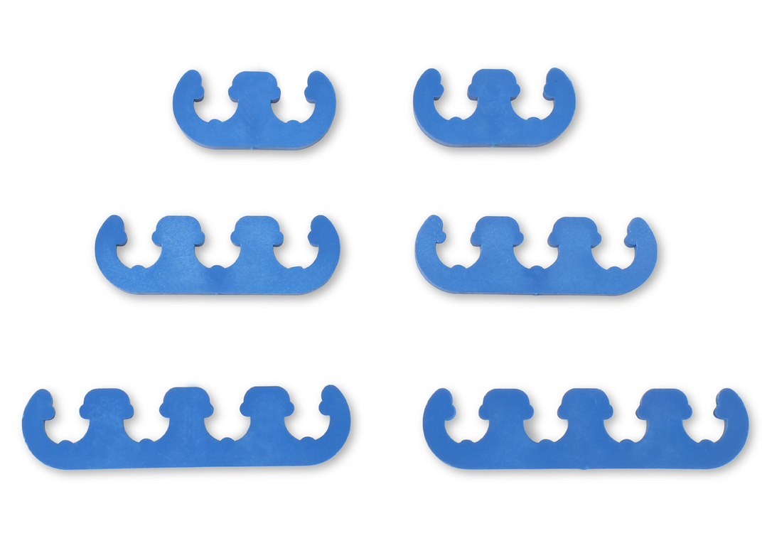 Mr. Gasket Spark Plug Wire Separator, Fits 7 Millimeter/ 8 Millimeter Wire, Plastic, Blue – 9877