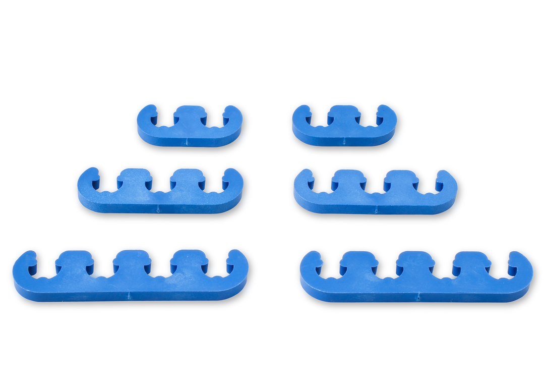 Mr. Gasket Spark Plug Wire Separator, Fits 7 Millimeter/ 8 Millimeter Wire, Plastic, Blue – 9877