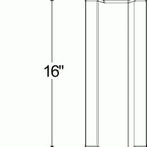 Grote Perlux Exterior Mirror, OEM Replacement, Single, Silver, Manual, Non-Foldaway, Without Heated Mirrors – 16244