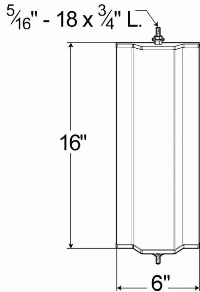 Grote Perlux Exterior Mirror, OEM Replacement, Single, Silver, Manual, Non-Foldaway, Without Heated Mirrors – 16244